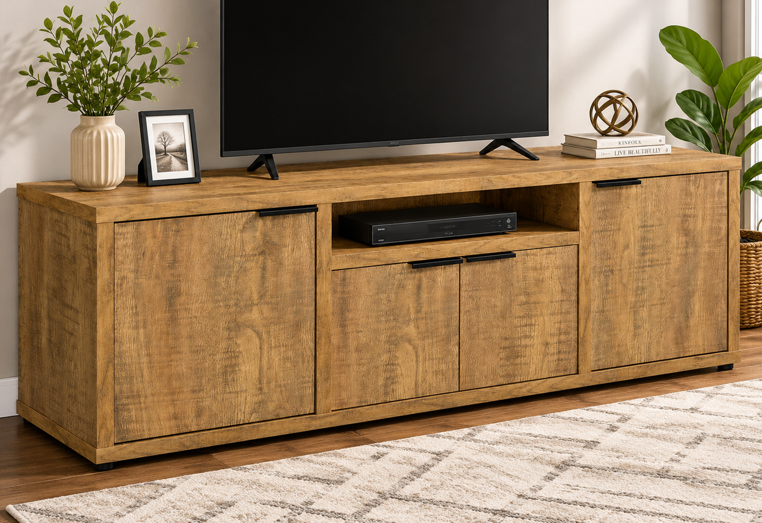 Coaster Furniture Tabby 701702 4-door Engineered Wood 60" TV Stand - M