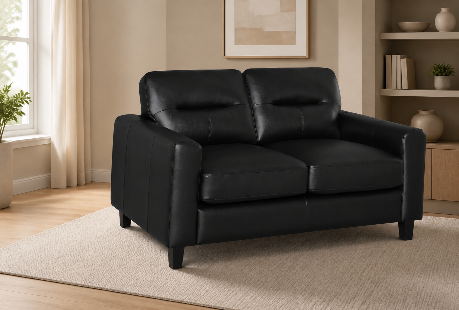 Coaster Furniture Scotland 504665 Faux Leather Upholstered Track Arm L