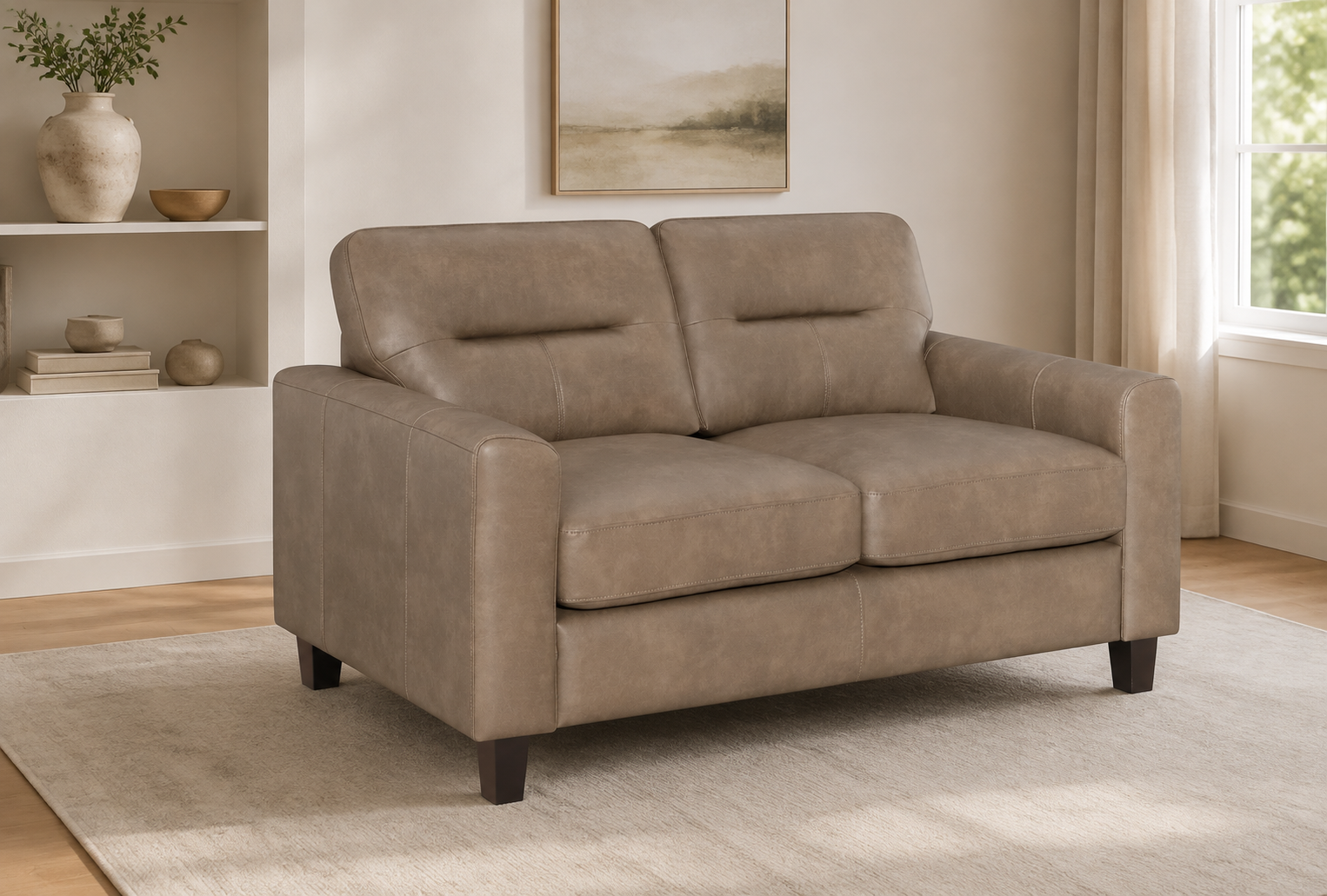 Coaster Furniture Scotland 504668 Faux Leather Upholstered Track Arm L